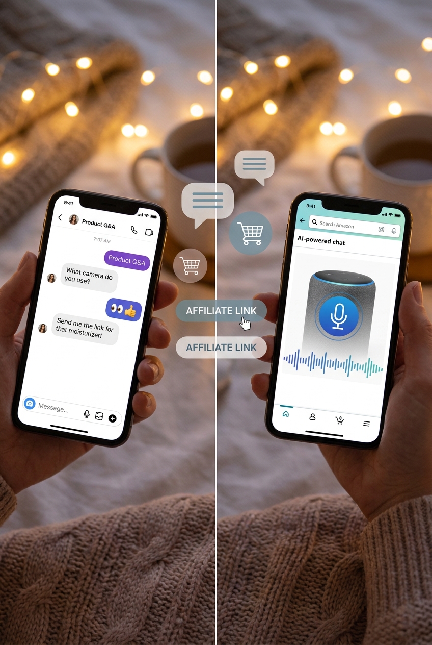 The New ‘Voice DM Cart’ Play: How Amazon’s Chatty Shopping Prompts Are Training Customers To Buy From Your Links Without Ever Leaving Messages