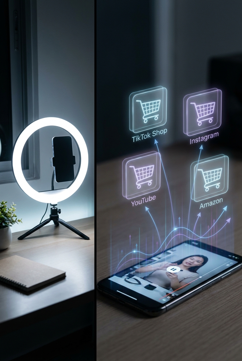 The New ‘Multi‑Cart Stack’: How Creators Are Quietly Turning One TikTok Into TikTok Shop, Amazon, Insta And YouTube Sales At Once