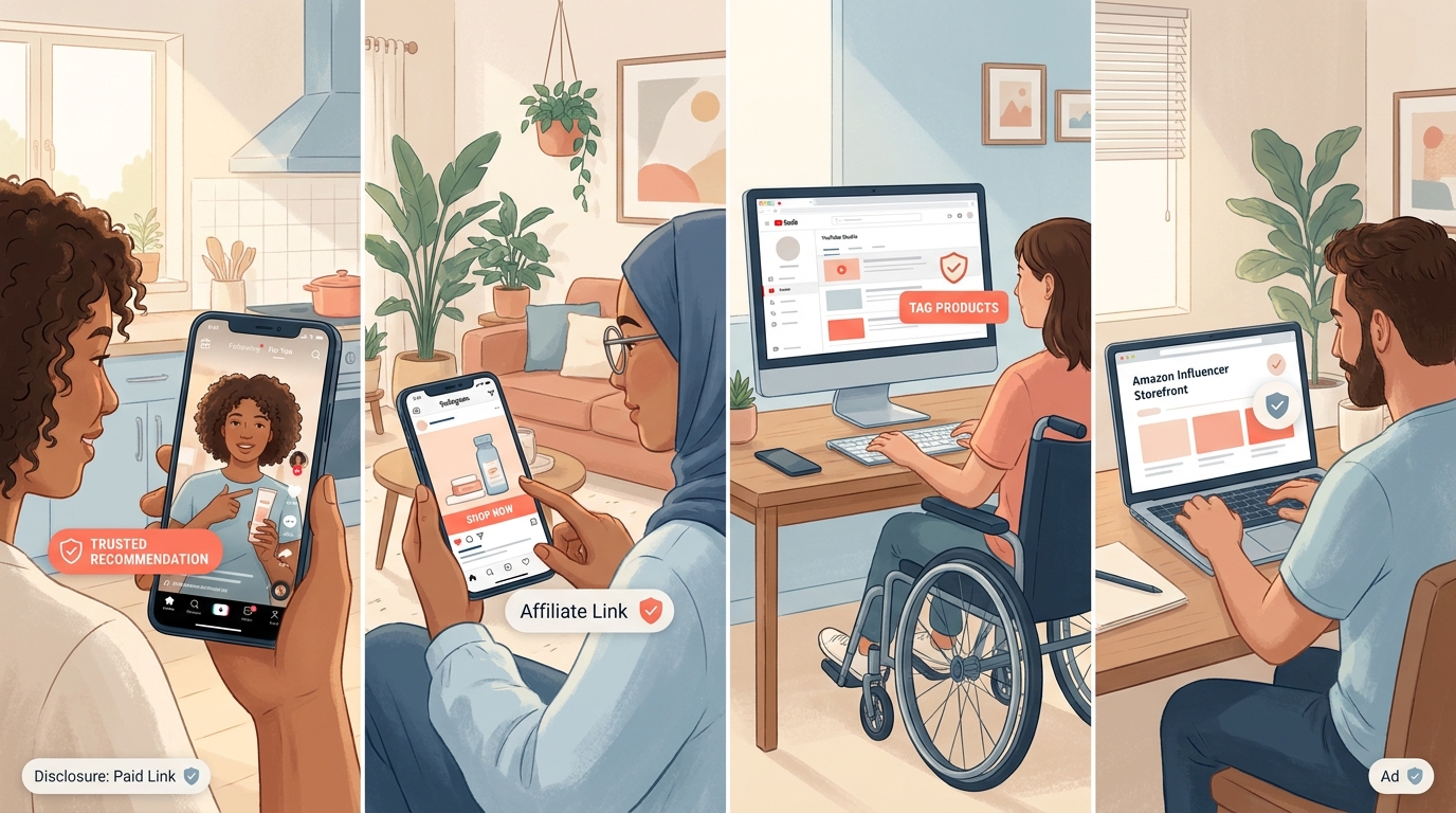 The New ‘Trust Badge’ Play: How Creators Can Turn Clear Disclosures Into More Clicks On TikTok, IG, YouTube And Amazon